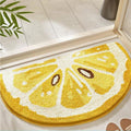 lemon bath rugs